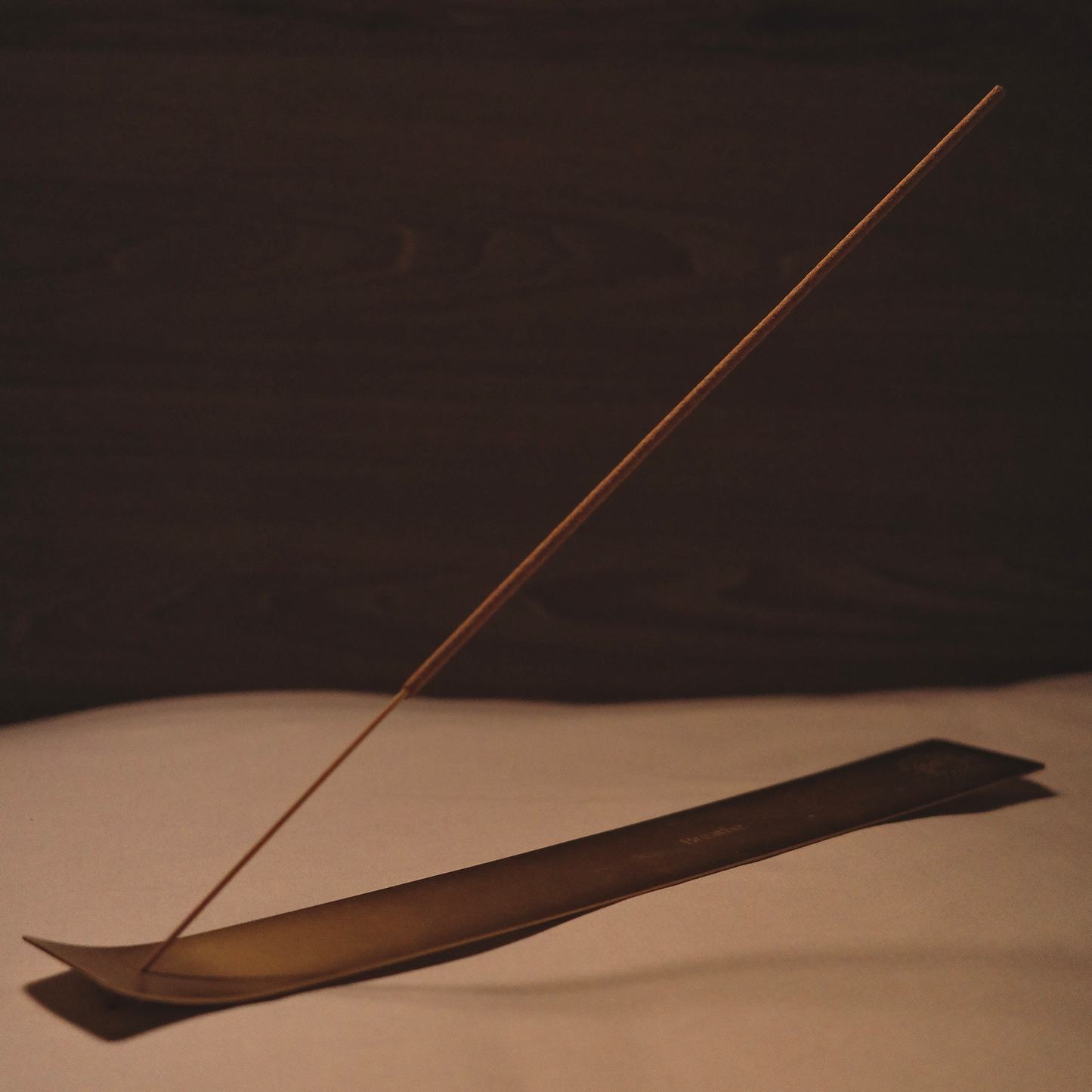 旅人線香座 // 經典黃銅 I hope you soar 文字壓印款